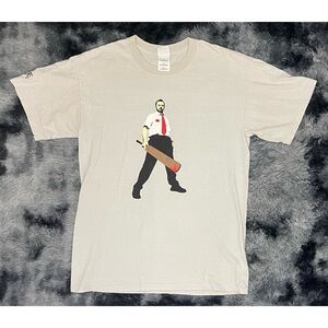 Gildan Shaun of the Dead Promo 'Aim for the Head' Grey T-Shirt